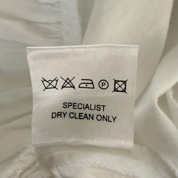 Free People top cinched front tie pleated cotton blouse Small - Picture 9 of 9